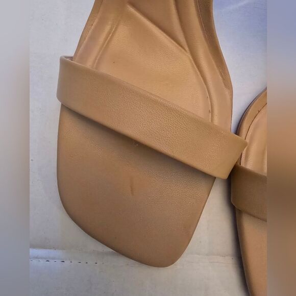 Zara Strappy Sandals In Tan Size 10 - Picture 8 of 12